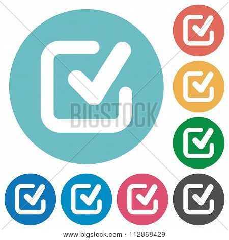 Flat Checkmark Icons