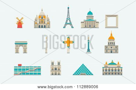 Paris historical and modern building
