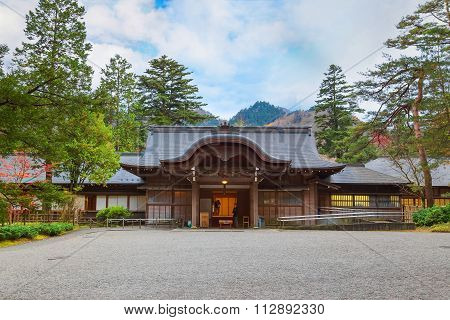 NIKKO JAPAN - NOVEMBER 16 2015: Tamozawa Imperial Villa first built in Tokyo in 1632. It was deconstructed and moved to the present location in Nikko in 1898