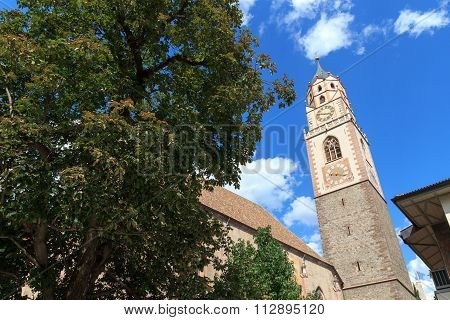 The spire of the church St. Nikolaus