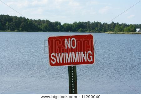 Kein Schwimmen-Zeichen
