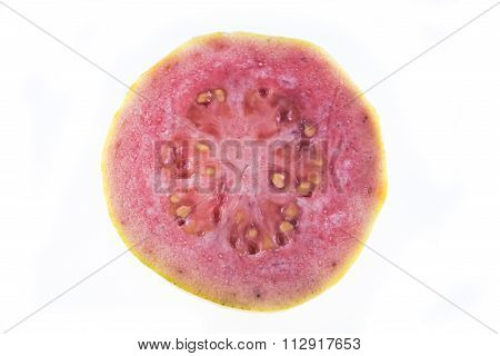 Guava On White Background