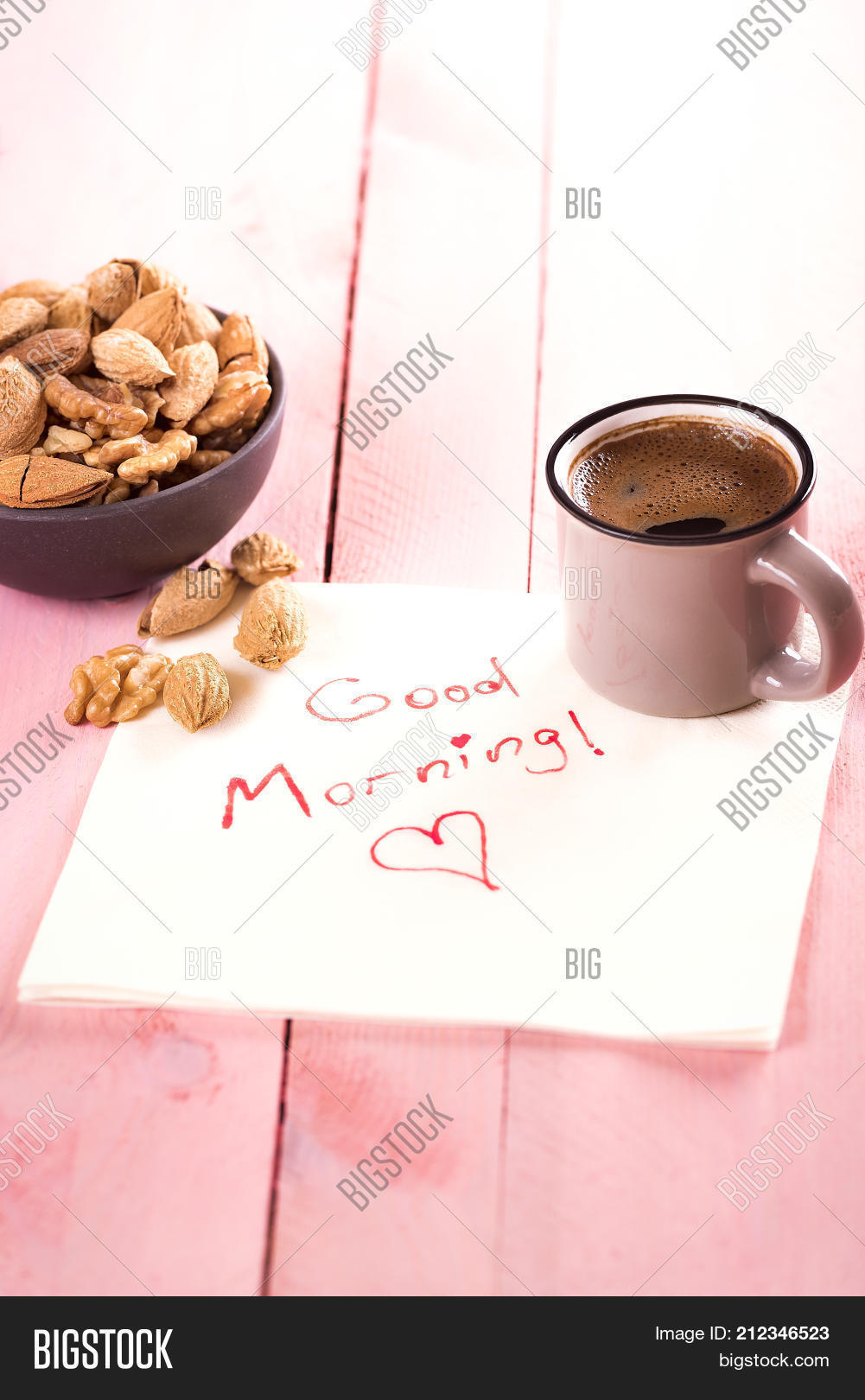 Bowl Nuts Good Morning Image & Photo (Free Trial) Bigstock