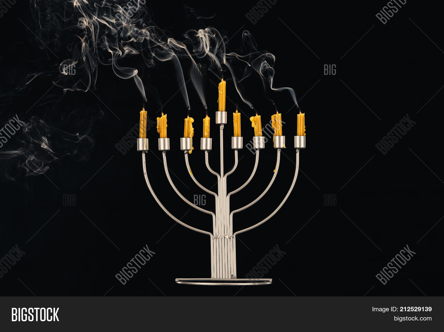Menorah Candles Image & Photo (Free Trial) Bigstock