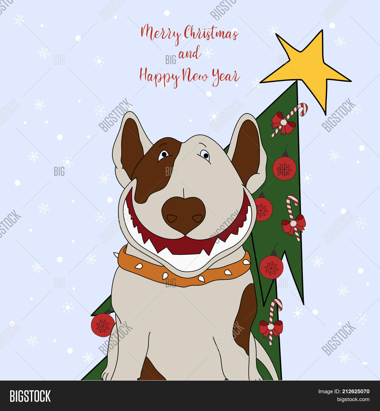 Merry Christmas Happy Vector &amp; Photo (Free Trial) | Bigstock