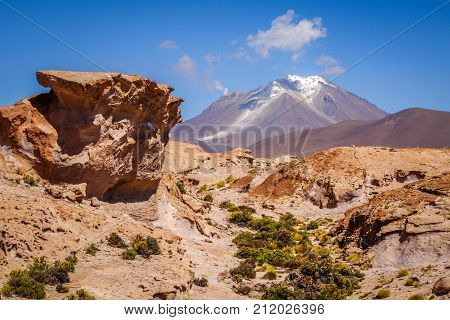Mountains And Desert Landscape In Sud Lipez, Bolivia