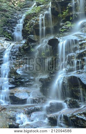 Sylvia Falls in Wentorth Falls, Blue Mountains Australia