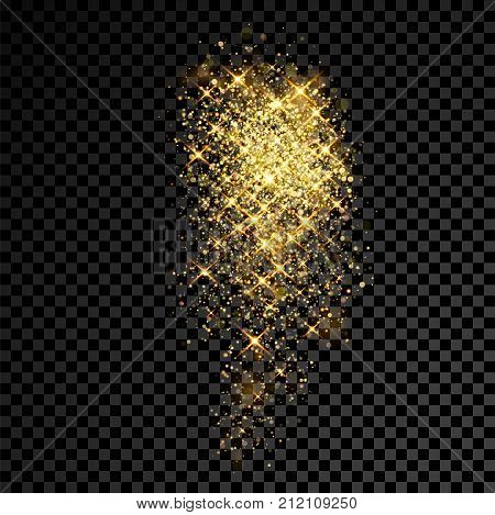 Gold Glitter Sparkles Vector Photo Free Trial Bigstock