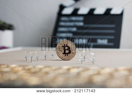 Bitcoin Coin In The Cinema