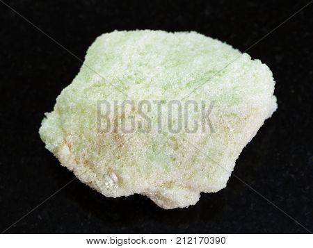 Rough Lavrovite Stone On Dark Background