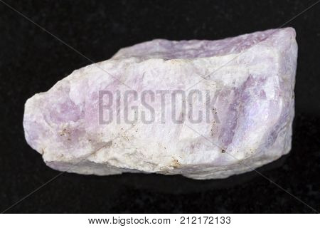 Rough Ussingite Stone On Dark Background