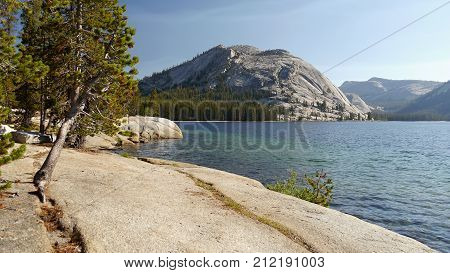 Mountain lake. Yosemite valley, Siera Nevada. California, USA