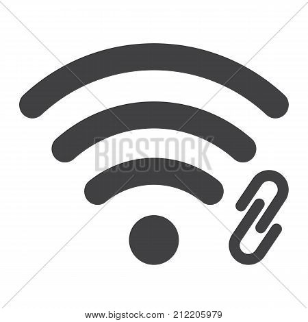 WiFi Hotspot glyph icon, web and mobile, internet sign vector graphics, a solid pattern on a white background, eps 10.
