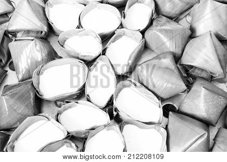 Stuffed Dough Pyramid Texture Soft Tone White Color