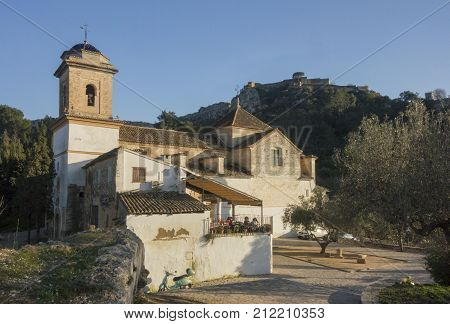 XATIVA, SPAIN, 1ST FEBRUARY 2017 - Ermita Sant Josep (St. Joseph's Hermitage) Xativa (Jativa) Valencia Spain