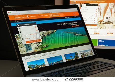 Milan, Italy - August 10, 2017: Easyjet Website Homepage. It Is A British Airline, Operating Under T