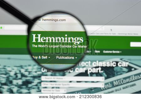 Milan, Italy - August 10, 2017: Hemmings.com Website Homepage. It Is A Monthly Magazine Catering To