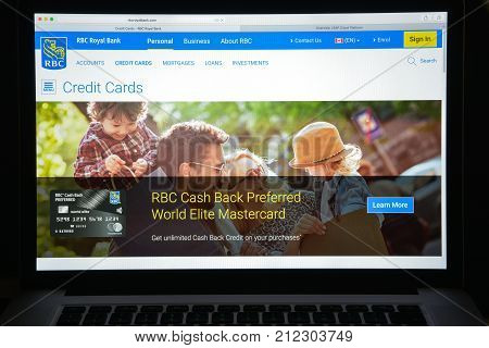Milan, Italy - August 10, 2017: Royal Bank Of Canada Website Homepage. It Is A Canadian Multinationa