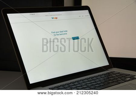 Milan, Italy - August 10, 2017: Trivago Website Homepage. It Is A German Multinational Technology Co