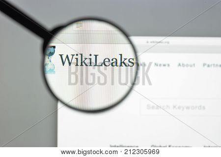 Milan, Italy - August 10, 2017: Wikileaks Website Homepage. It Is An International Non-profit Organi