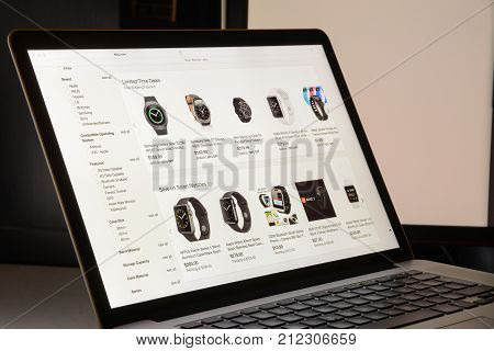 Milan, Italy - May 7, 2017: Homepage Of Ebay Website. Ebay Is A Multinational E-commerce Corporation