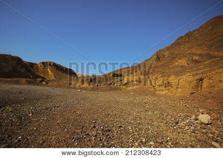 A beautiful mountains in the Desert of Negev, Israel