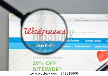Milan, Italy - August 10, 2017: Walgreens Website Homepage. It Is An American Company Which Operates