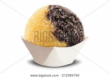 Traditional Brazilian Sweet Isolated On White Background. Olho De Sogra.