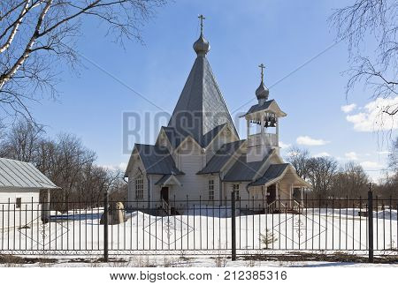 Temple in honor Ascension of the Lord in the city Sokol, Vologda region, Russia