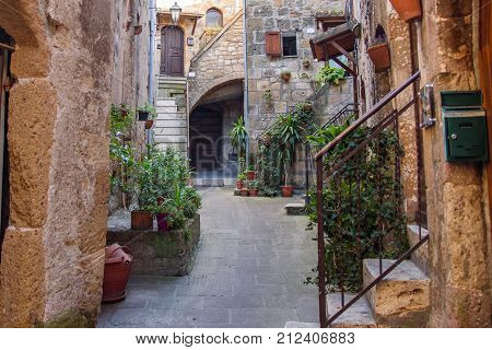 Street And Alley Of Pitigliano