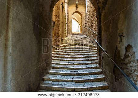 Street And Alley Of Pitigliano