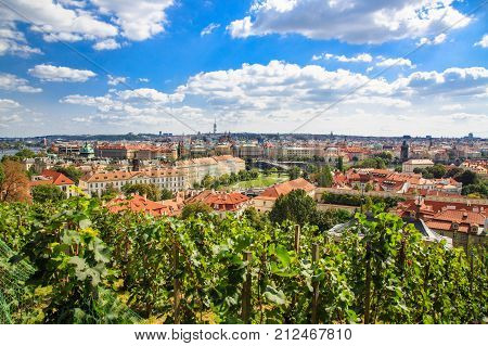 Panorama Of Prague Old Town, Czech Republic