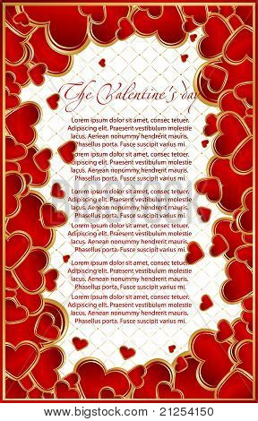 Card di San Valentino con il cuore