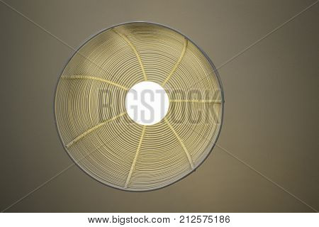 Decorating hanging lantern bulb lamps stock photo