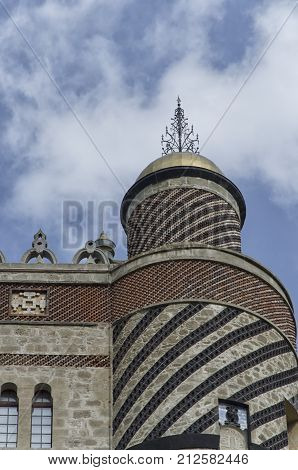 View of a Italian Villa in Moorish style