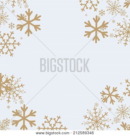 Snowflakes background for winter and new year, christmas