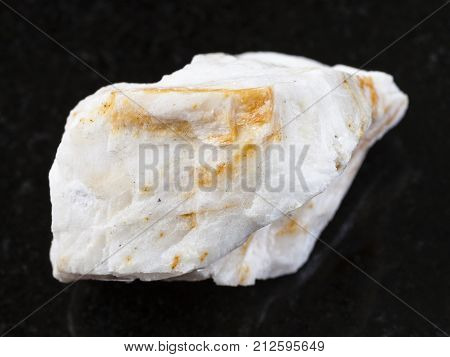 Rough Baryte Ore On Dark Background