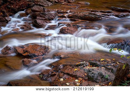 The river Ilse at the foot of the Brocken in the Harz National Park