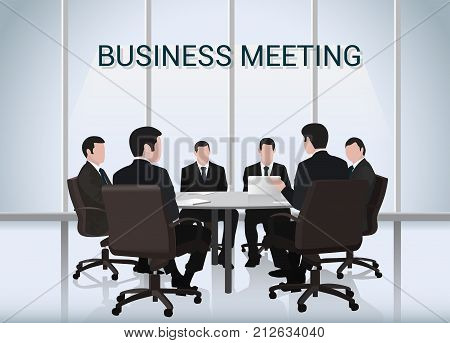 Business people meeting at table in conference room