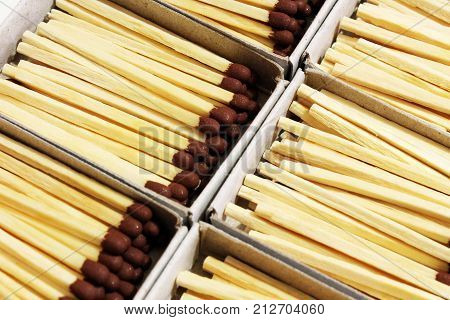 Box Of Matches, Isolated On White Background