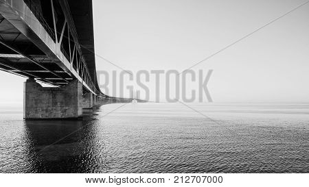 Bridge between copenhagen in denmark and Malmö in sweden