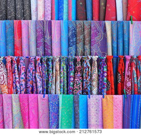 Bukhara: the colorful traditional uzbek textile background