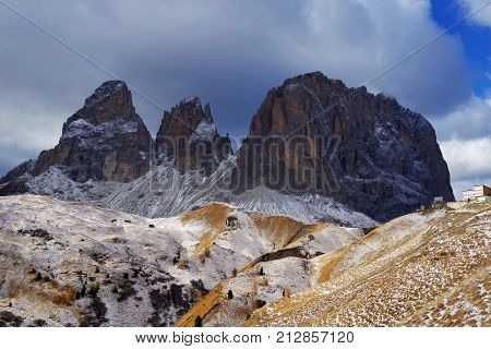 Alpine Landscape in the Dolomites, Italy, Europe