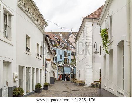 city view of Saarbruecken the capital city of the Saarland in Germany
