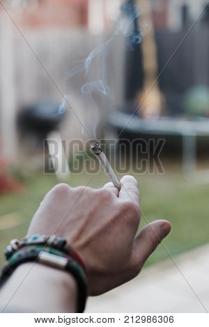 Marijuana Joint In Hand
