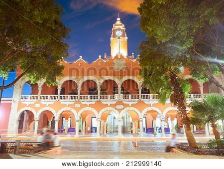 Merida city Town hall of Yucatan in Mexico