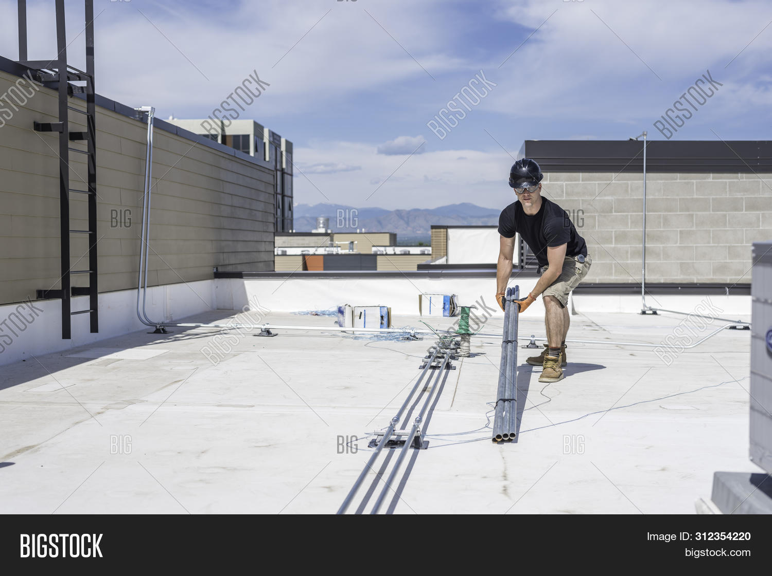 Electrician Lifting Image & Photo (Free Trial) Bigstock