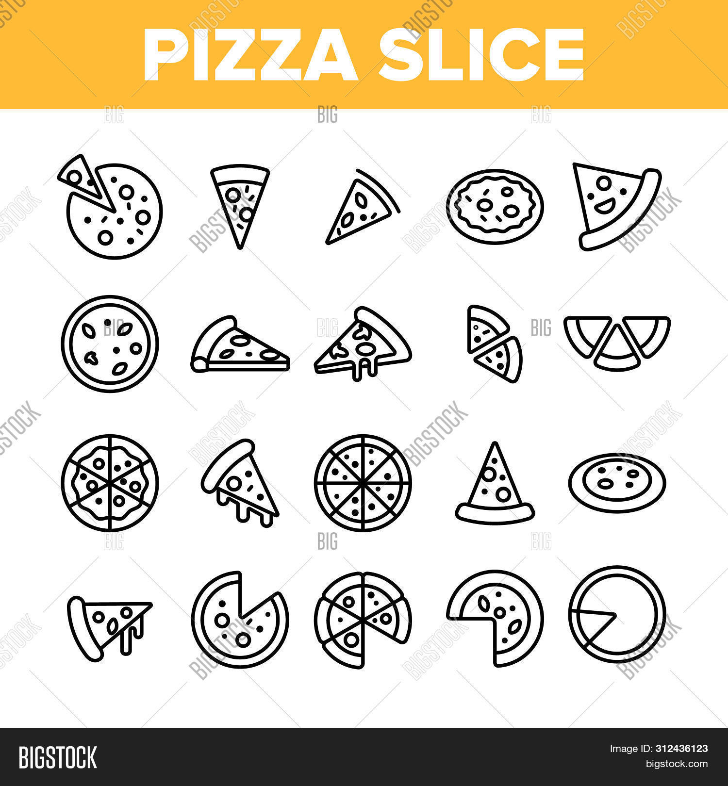 Pizza Triangle Slices Image & Photo (Free Trial) Bigstock