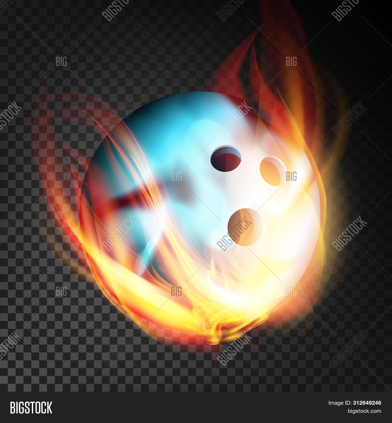 Bowling Ball Fire Image & Photo (Free Trial) | Bigstock