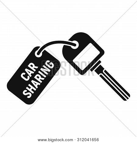 Car Sharing Key Icon. Simple Illustration Of Car Sharing Key Vector Icon For Web Design Isolated On 